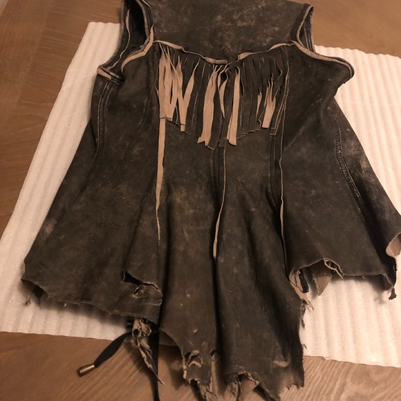 RARE LIP SERVICE LEATHER VEST NEW1 - Picture 4 of 12